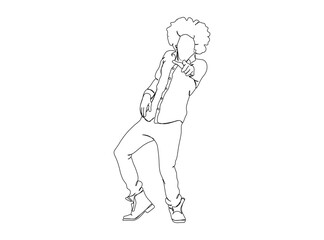 Man, Boy Dresses, Clothing Single Line Drawing Ai, EPS, SVG, PNG, JPG zip file