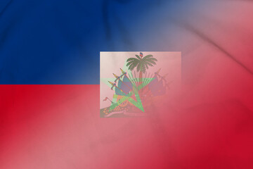 Haiti and Morocco political flag international negotiation MAR HTI