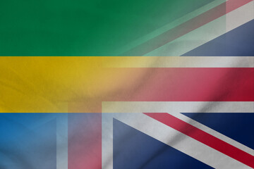 Gabon and England government flag international negotiation GBR GAB