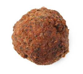 One delicious falafel ball isolated on white