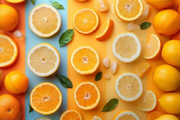 Citrus Delights Collage Artwork

