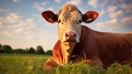 livestock beef cow - obrazy, fototapety, plakaty