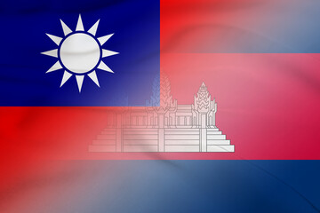 Taiwan and Cambodia political flag transborder negotiation BTN TWN
