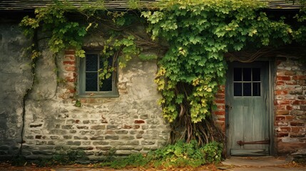 Fototapeta na wymiar wood farm house wall