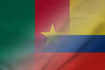 Cameroon and Colombia official flag international negotiation COL KHM