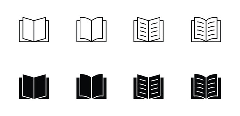 Book icon set vector. book icon collection