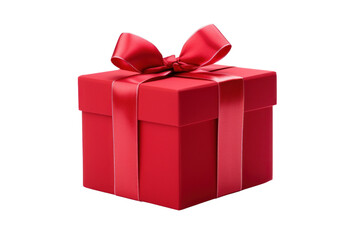 Fototapeta premium gift box with white ribbon and bow isolated on transparent and white background.PNG image 