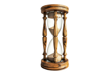 hourglass isolated on transparent and white background.PNG image