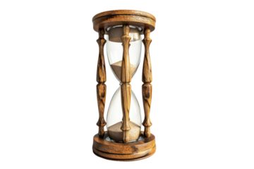 hourglass isolated on transparent and white background.PNG image