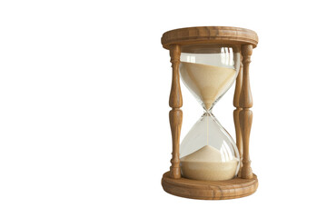hourglass isolated on transparent and white background.PNG image