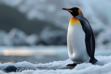 Fototapeta premium 雪の中のペンギン