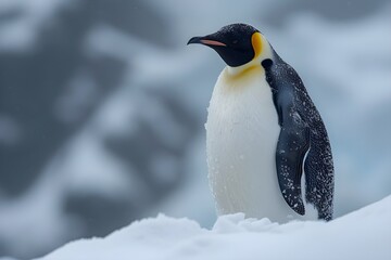 雪の中のペンギン