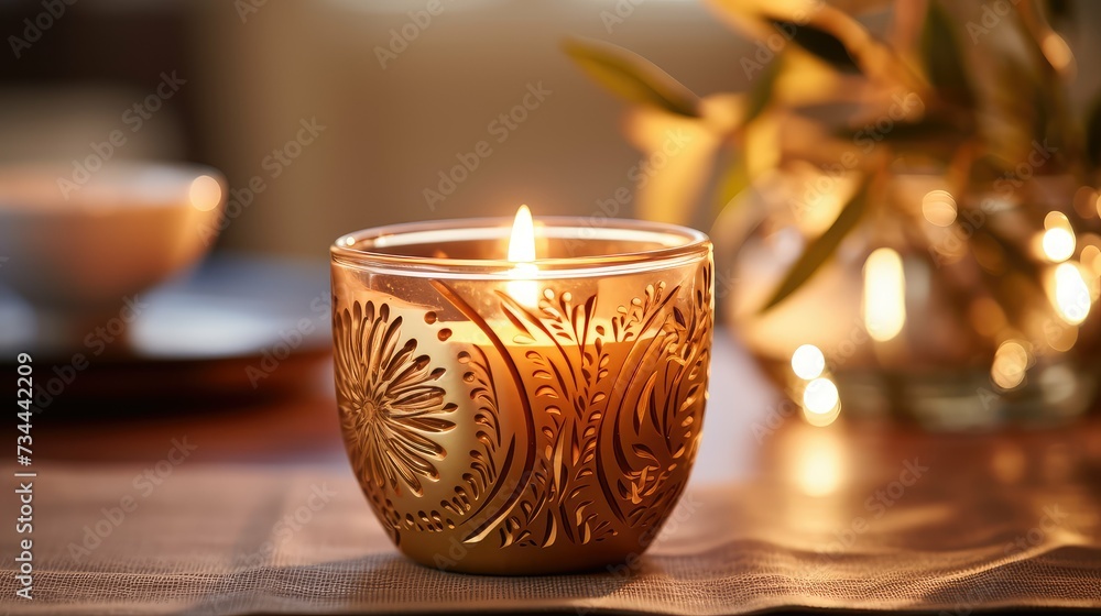 Poster aromatherapy tea candle