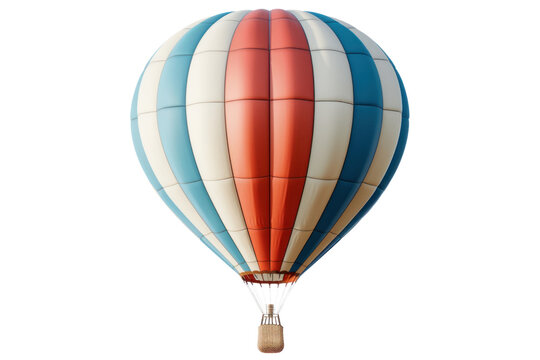 air balloon isolated on transparent and white background.PNG image