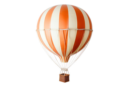 air balloon isolated on transparent and white background.PNG image	