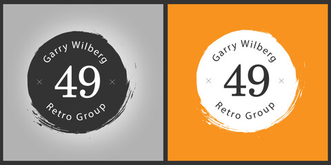 Elegant Retro Round Type Badge: Timeless Sophistication for Modern Brands.