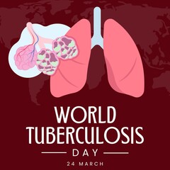 world tuberculosis day ,World Tuberculosis Day. March 24. Holiday concept. Template for background, banner, card, poster with text inscription.
