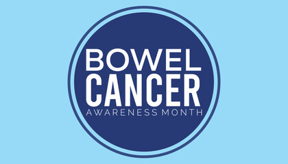 Bowel Cancer Awareness Month observed every year in April. Holiday, poster, card and background vector illustration design.