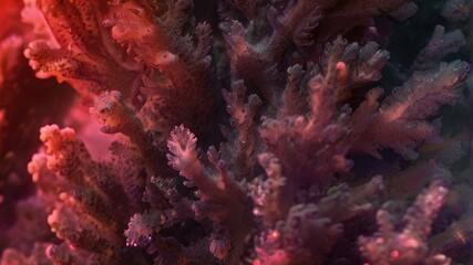 Naklejka na ściany i meble close up of coral reaff under water background