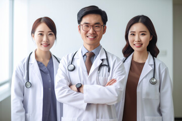 Fototapeta premium Potrait of a group of doctors