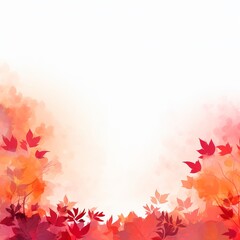 Autumn background with maple leaves.