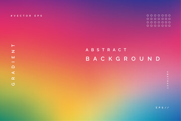 Abstract Rainbow Gradient Background Template