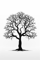 Vibrant Abstract Tree of Life, Root Logo Illustration
