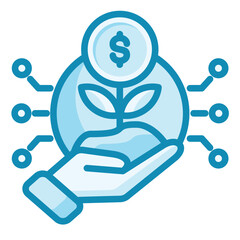 Fototapeta premium Investment Icon