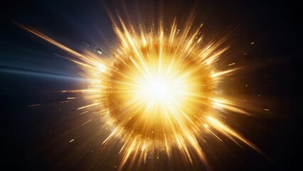 Golden star burst space, shine, bright, glow