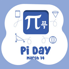 vector graphic of Pi Day ideal for Pi Day celebration.