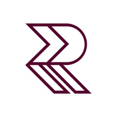 Monogram R design vector logo. Monogram initial letter mark R logo design. Monogram design vector logo. Monogram initial letter mark R logo design. Simple R monogram. Monogram R design logo