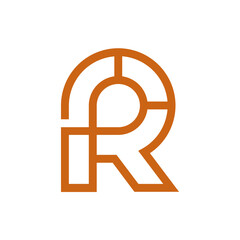 Monogram R design vector logo. Monogram initial letter mark R logo design. Monogram design vector logo. Monogram initial letter mark R logo design. Simple R monogram. Monogram R design logo
