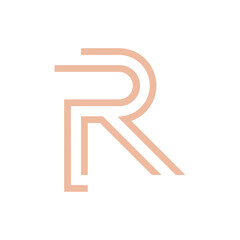 Monogram R design vector logo. Monogram initial letter mark R logo design. Monogram design vector logo. Monogram initial letter mark R logo design. Simple R monogram. Monogram R design logo