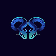 Dual Snakes Twin Logo