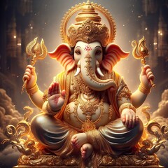 Lord Ganesha - obrazy, fototapety, plakaty