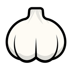 Garlic icon. Vegetable icon. Vector.