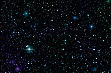 The atmosphere with little stars at dark background	