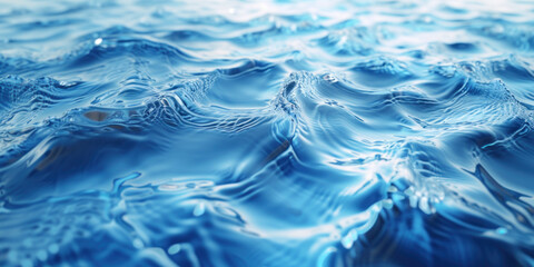 Blue water waves and ripples background