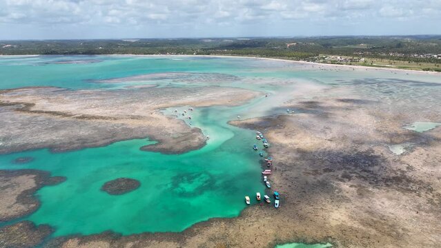 Patacho Nature Pool At Sao Miguel Dos Milagres Alagoas Brazil. Aerial Beach Sao Miguel Dos Milagres Alagoas. Beach Sky Clouds Shore Sea. Shore Outdoor Shore City Travel. Shore Sea Ocean Bay Water.