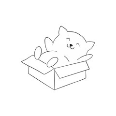 cute cat coloring book cute poses kitten