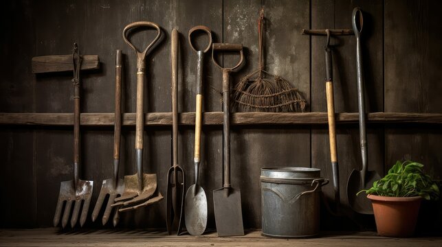 pitchfork old farm tools