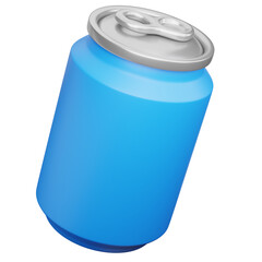3d render of drink cans with summer concept.