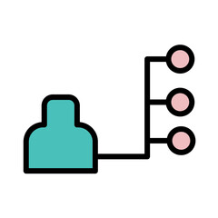 Business Connection Connect Filled Outline Icon