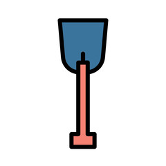 Kayak Paddles Oars Filled Outline Icon