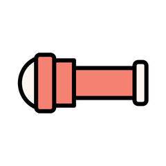 Lens Location Maps Filled Outline Icon