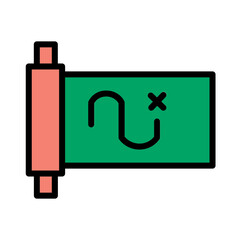 Map Marine Ocean Filled Outline Icon