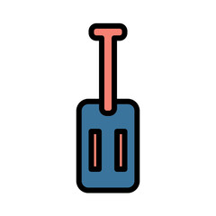 Oars Sailing Sailor Filled Outline Icon