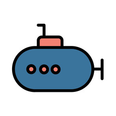 Ocean Sailor Sea Filled Outline Icon