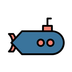 Sea Marine Ship Filled Outline Icon
