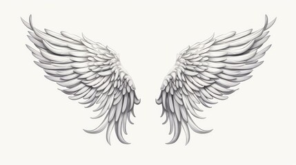 Obraz premium artistic outline of wings